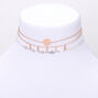 Mixed Metal Filigree Choker Necklaces - 3 Pack,