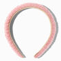 Blush Pink Crystal Puff Headband,