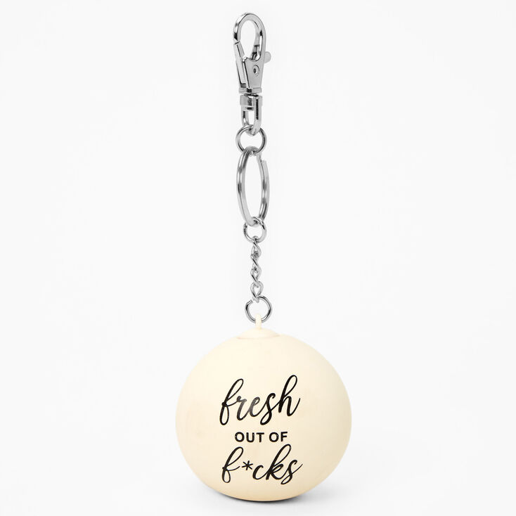 Fresh Out of F*cks Stress Ball Keychain,