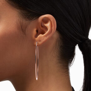 Silver 80MM Hoop Earrings,