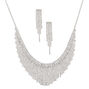 Silver Rhinestone Waterfall Jewelry Set - 2 Pack,