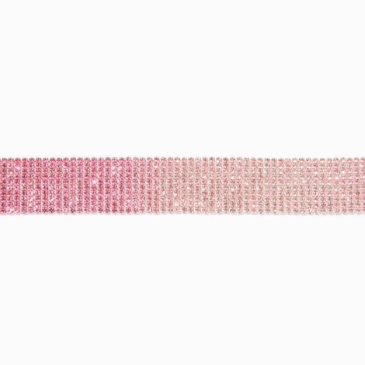 Rose Gold Rhinestone Stretch Bracelet,