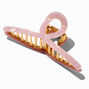 Pink Marble Loop Hair Claw,