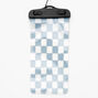Black &amp; White Checkered Waterproof Pouch,