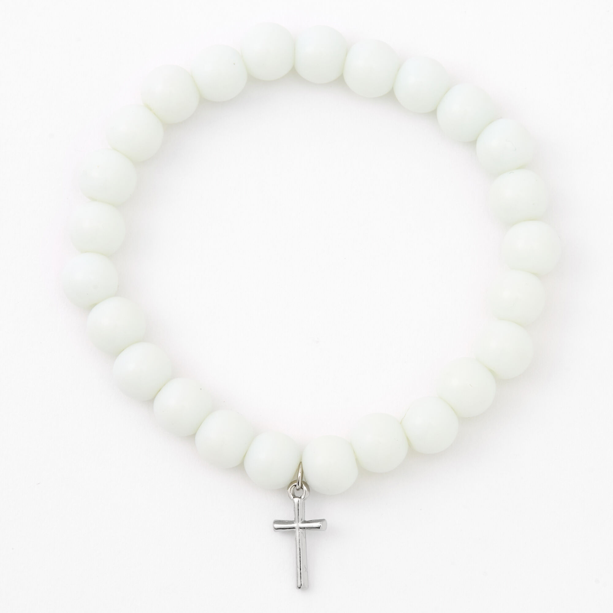 White stretch bracelet hot sale
