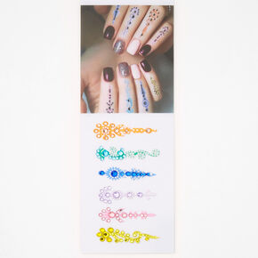 Bright Finger Chain Gems - 6 Pack,
