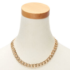 Gold Chain Statement Necklace,