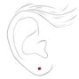 14kt White Gold 3mm February Amethyst Crystal Ear Piercing Kit with Ear Care Solution,