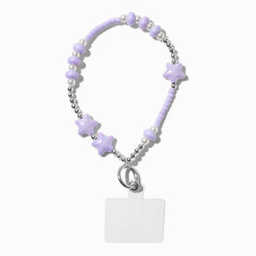 Lavender Heart Phone Wrist Strap,