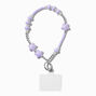 Lavender Heart Phone Wrist Strap,