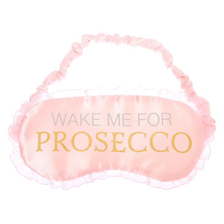 Wake Me For Prosecco Sleeping Mask - Pink,