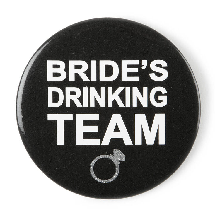 Bride's Drinking Team Button,