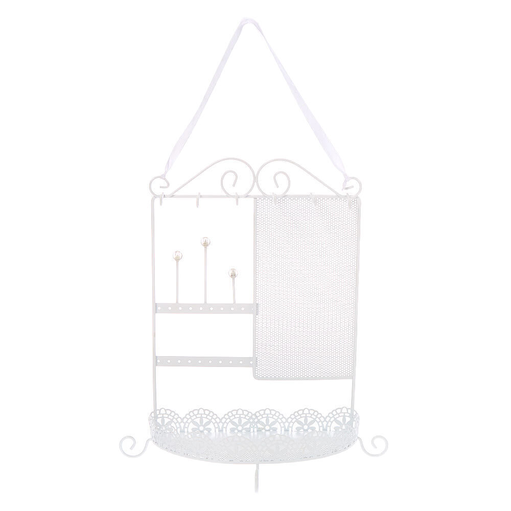 Filigree Jewelry Holder White Icing US