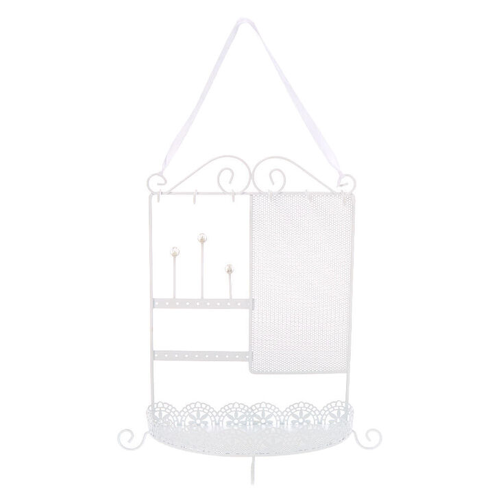 Filigree Jewelry Holder - White,