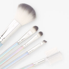 Translucent Rainbow Makeup Brush Set - 5 Pack,