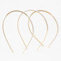 Gold Mixed Pearl Headbands - Ivory, 3 Pack,