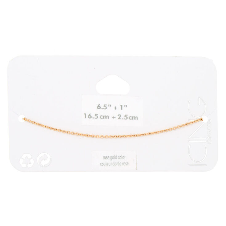 Rose Gold Chain Bracelet,