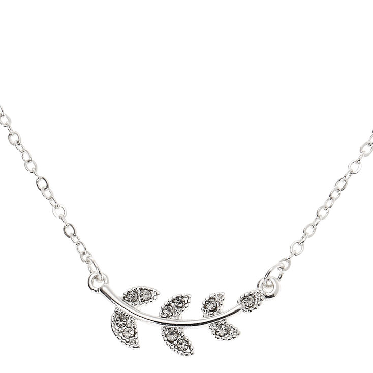 Silver Vine Pendant Necklace,