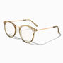 Olive Green Round Clear Lens Frames,