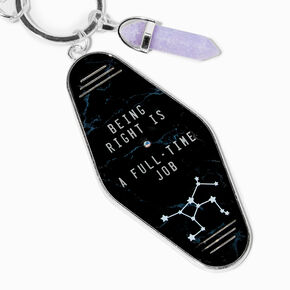 Retro Hotel Zodiac Keychain - Virgo,