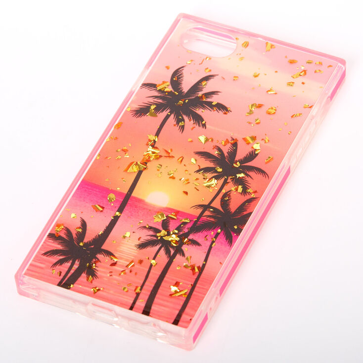 Palm Tree Sunset Rectangle Phone Case - Fits iPhone 6/7/8/SE,