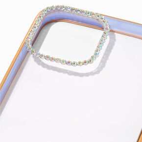 Embellished Clear/Lavender Phone Case - Fits iPhone&reg; 12 Pro,