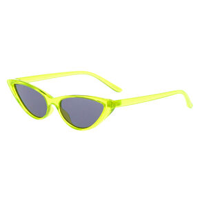Neon Cat Eye Sunglasses - Yellow,