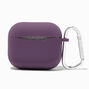 Solid Dark Purple Silicone Earbud Case Cover - Compatible With Apple AirPods&reg; 3,