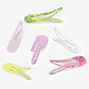 Floral Print Multi Size Snap Hair Clips - 22 Pack,