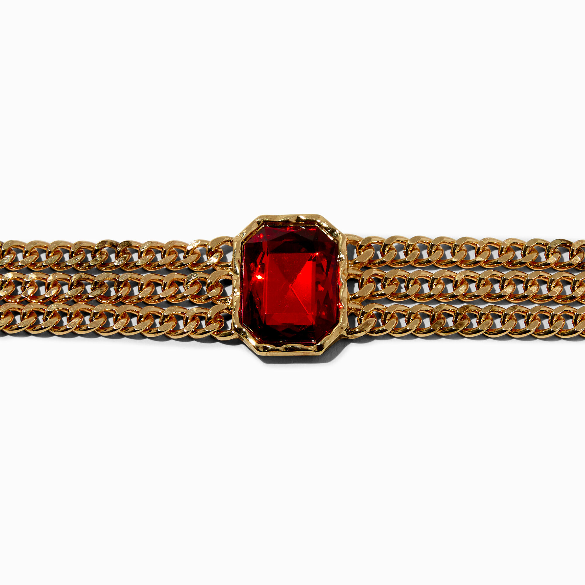 Red best sale rhinestone choker