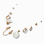 Tropical Vibes Gold-tone Earring Stackables Set - 11 Pack,