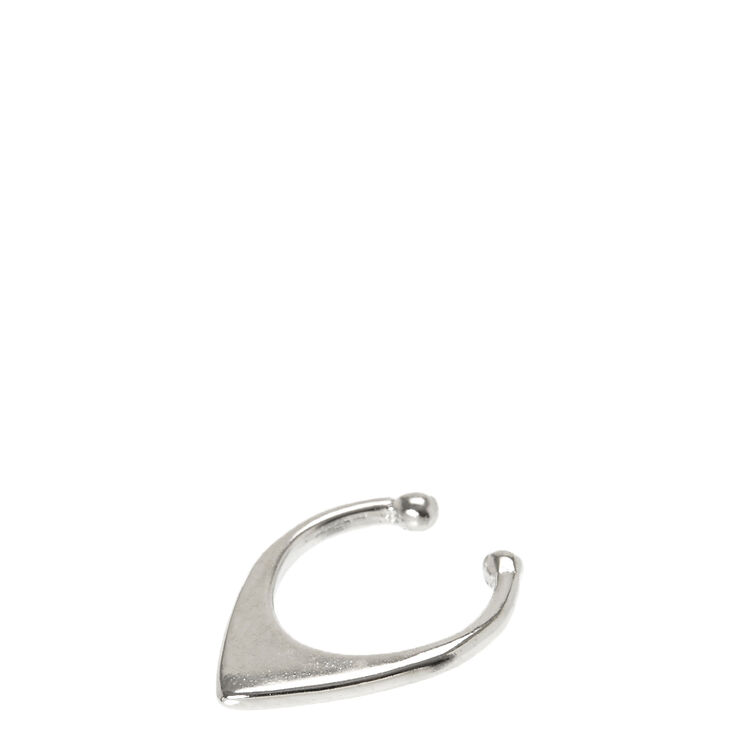 Faux Silver Triange Septum Ring,