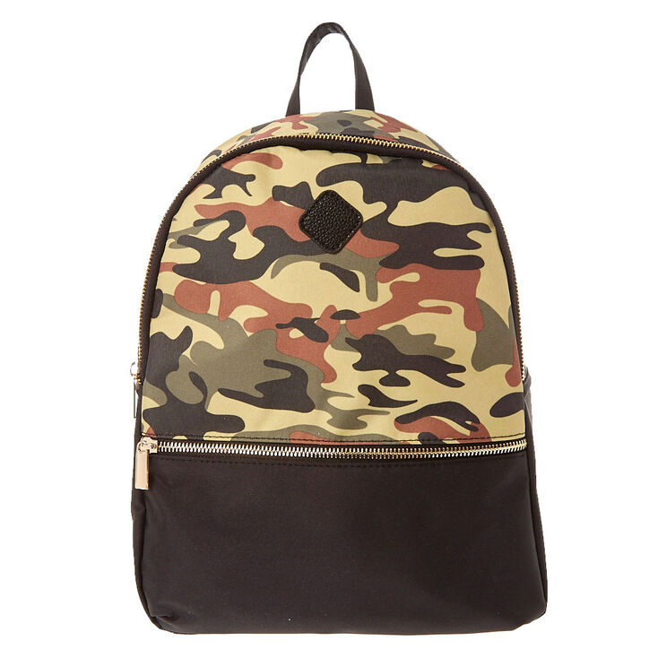 Camo Backpack - Black,