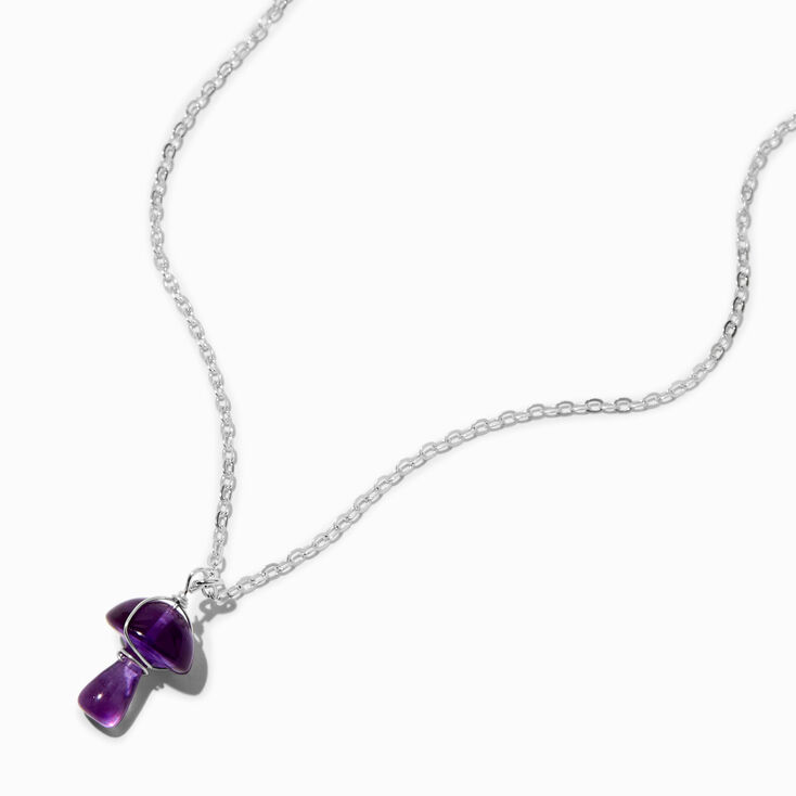 Purple Mushroom Pendant Necklace | Icing US