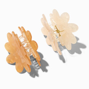Shimmer Floral Hair Claws - 2 Pack,