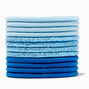 Blue Lurex Hair Ties - 12 Pack,