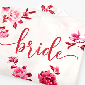 Bride White Floral Robe - S/M,