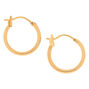 18kt Gold Plated 14MM Hoop Earrings,