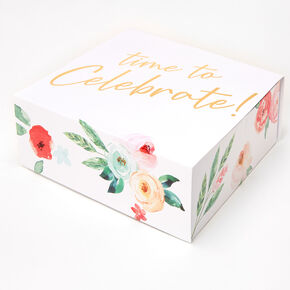 Time to Celebrate Floral Bridal Gift Box,