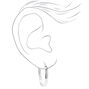 Silver 25MM Thick Hoop Earrings,