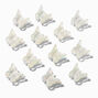 Iridescent Butterfly Mini Hair Claws - 12 Pack,