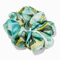 Giant Green Swirl Silky Hair Scrunchie,