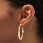 Gold-tone 40MM Flat Hoop Earrings,