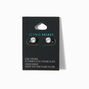 Icing Select Sterling Silver Platinum Round Cubic Zirconia Stud Earrings,