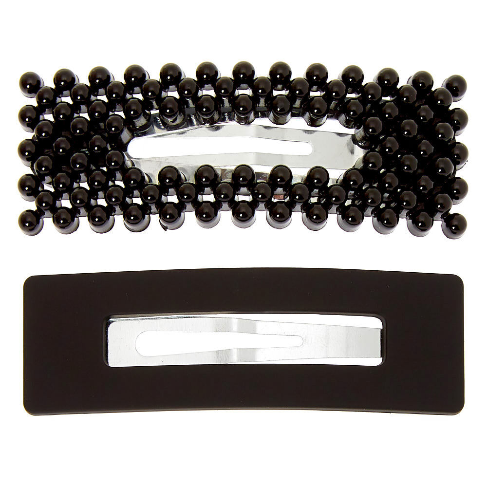 black beaded hair accessories