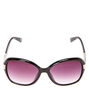 Oversized Bling Arm Tinted Sunglasses - Black,
