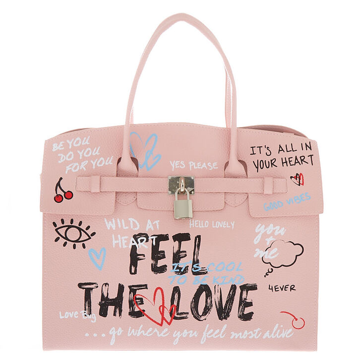 Graffiti Satchel - Pink,