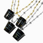 &quot;Happy New Year&quot; Shot Glass Beaded Necklaces - 4 Pack,