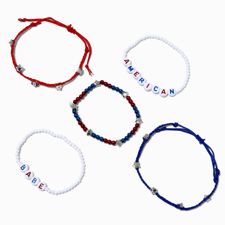 &quot;American Babe&quot; Bracelet Set - 5 Pack,