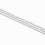 Silver Triple Y-Neck Fringe Necklace,